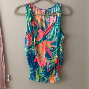 Lilly Pulitzer blouse and short set
